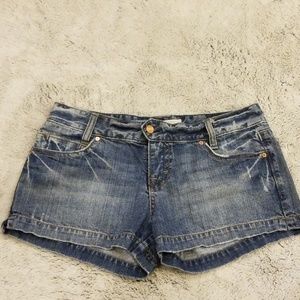 Blue jean shorts